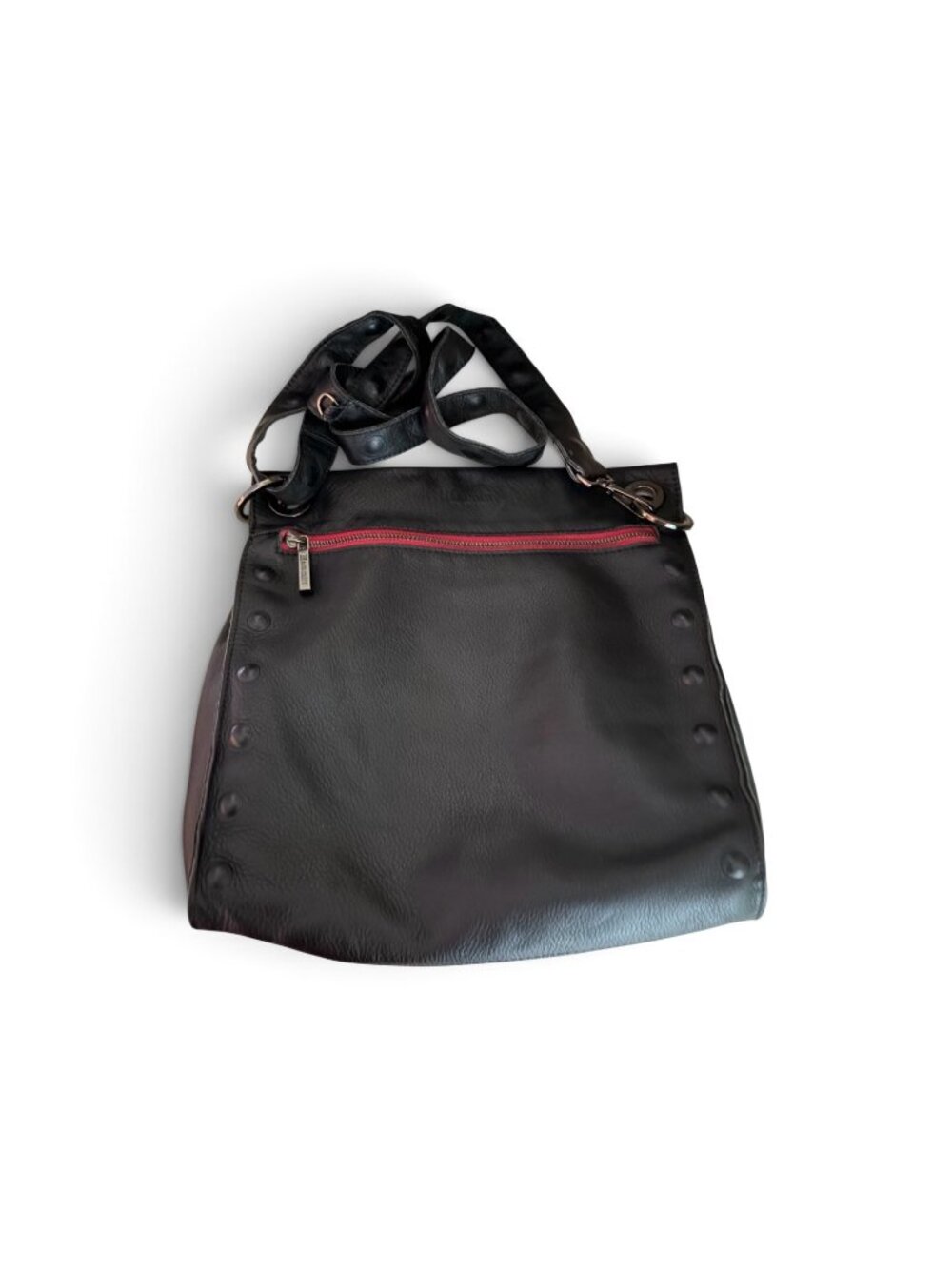 Hammitt Los Angeles Tony Black Large Gunmetal Crossbody Handbag